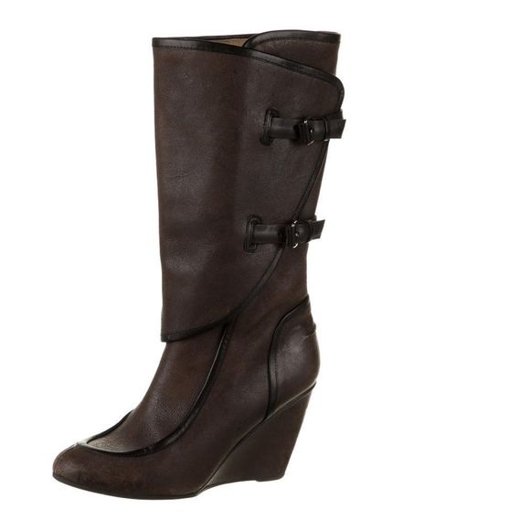 BALENCIAGA Mid-calf Wedge boots - Picture 4 of 5